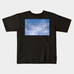Barbed Wire Fence - Stay Out Kids T-Shirt